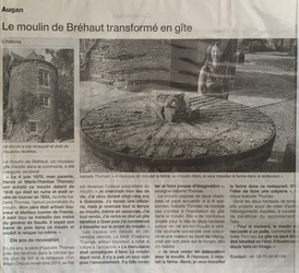 Le moulin de Bréhaut transformé en gîte Ouest France